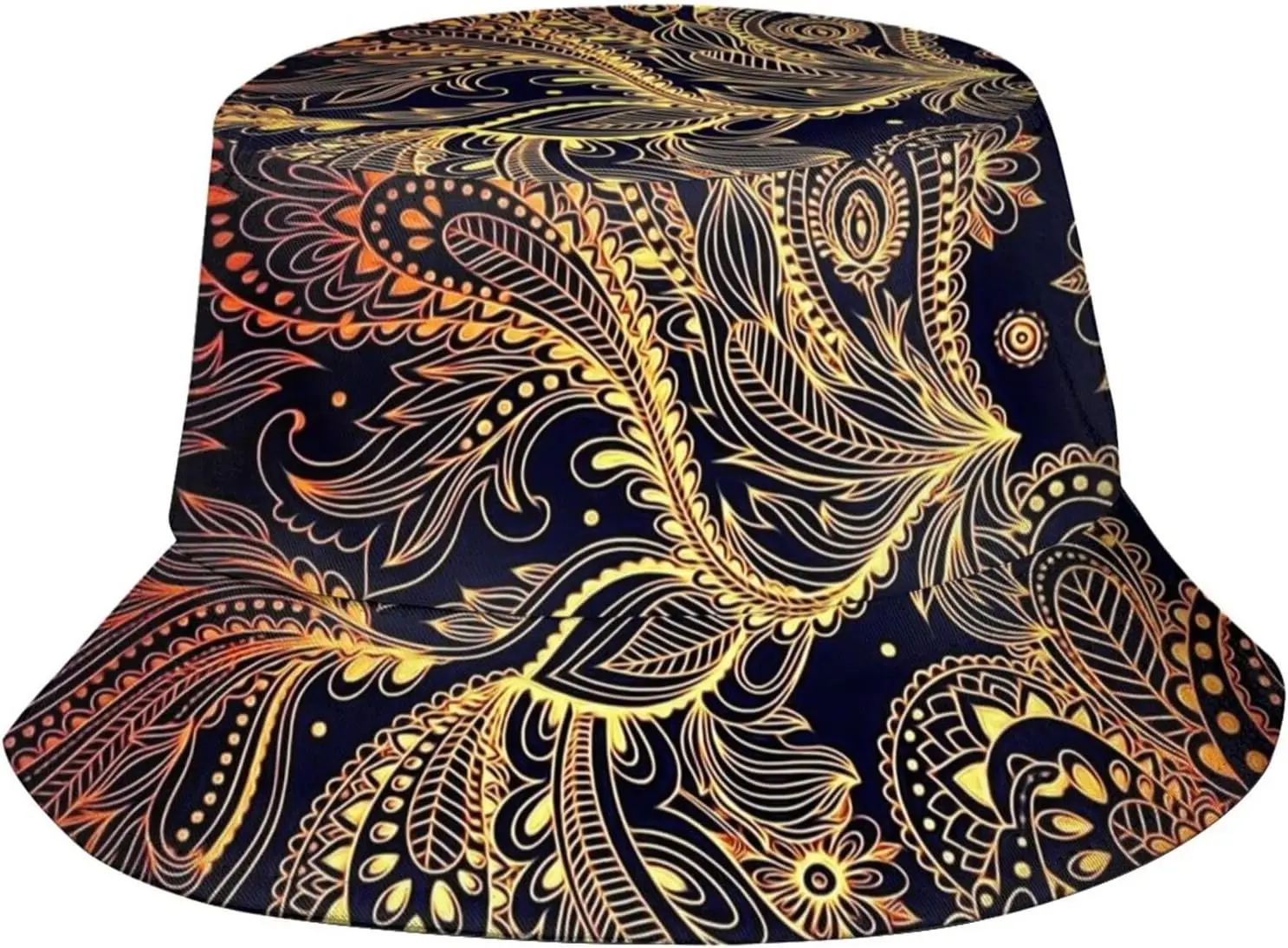 

Cute African Pattern Bucket Hat Beach Fisherman Hats for Women Men Summer Travel Bucket Beach Sun Hat