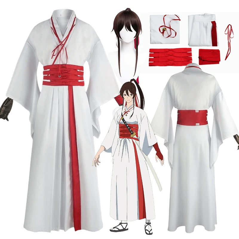 

Anime Jigoku Raku Yamada Asaemon Sagiri Cosplay Costume Kimono Uniform Colthes Wig Suit Halloween Women Adult Costumes