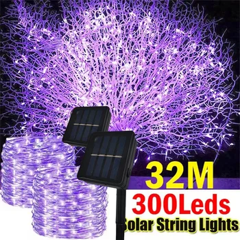 Solar LED Fairy String Lights Waterproof Copper Wire 1