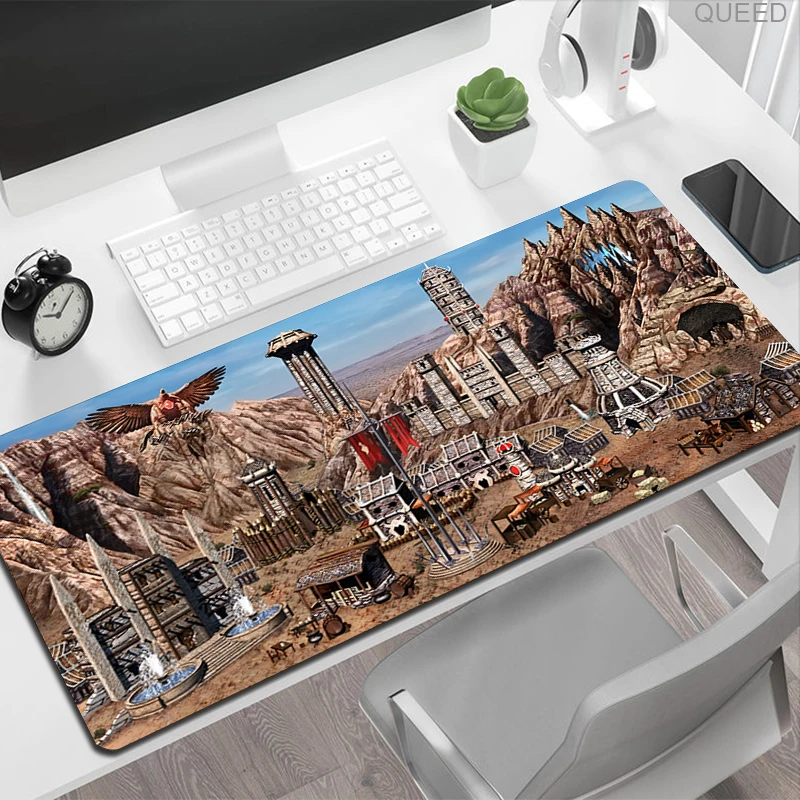 Desk Pad Mouse Kawaii Xxl Mousepad Speed Heroes of Might and Magic 3 Map Pads Anime Computer Tables Moused Long Playmat Mats Mat