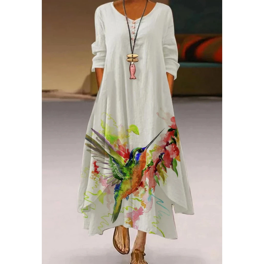 Women's Sexy Retro Bohemian Print Maxi Dress main image 1