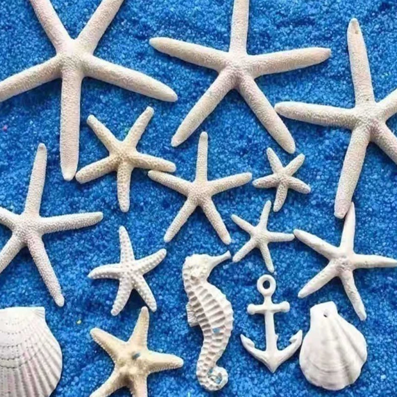 5pcs/set Aquarium Starfish Seahorses Shells Decorations