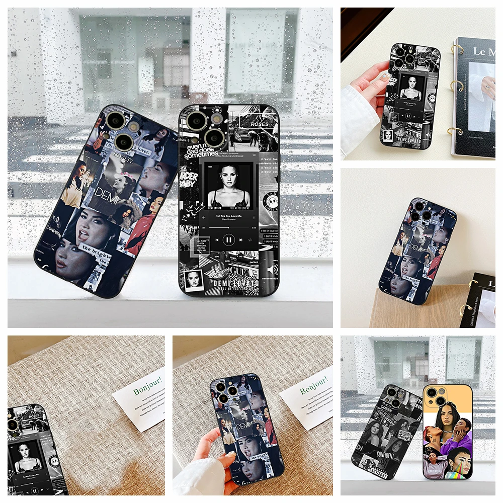 

For IPhone14 Pro Demi Lovato Singer Phone Case for IPhone 11 12 13 14 Pro XR XS MAX 14 Plus SE 13 Pro Iphone Black Covers