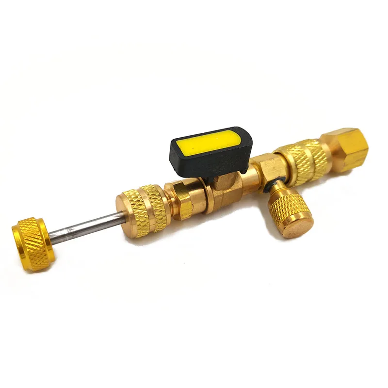 1/4" 5/16" Air Conditioning Valve Core Quick Remover Adjustable Installer Repair Tool For R22 R410A R404A R407C