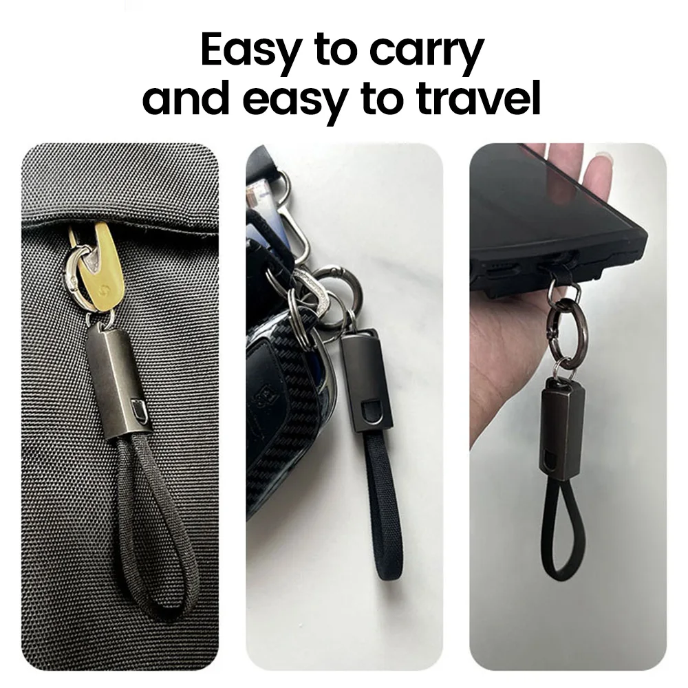 Keychain USB Type C Data Cord PD65W USB C to Type C Cable 3A Fast Charging 10CM Short Cable Type C For iPhone 15 Xiaomi Samsung BEST SELLERS