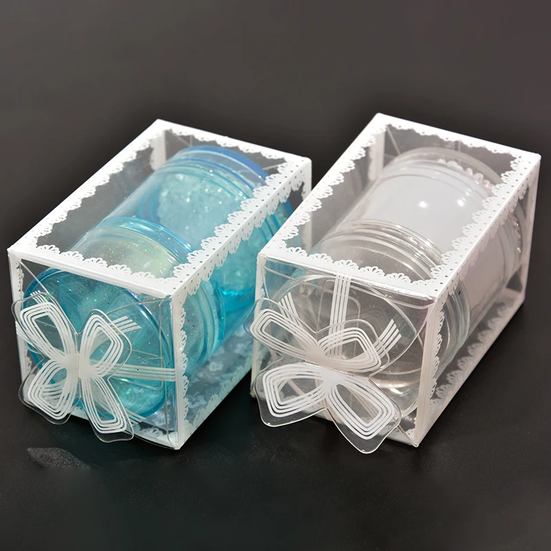 1pc Double Head Clear Jelly Dual Silicone Nail Art Stamper Seal with Scraper Soft Nail Stampers Manicure Stamping Tools With Box 3