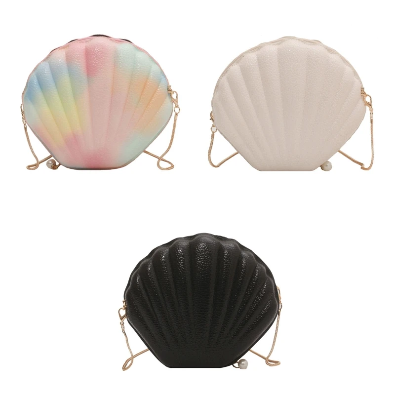 

Exquisite Evening Clutch Purse PU Sea for shell Bags Handbag for Birth E74B