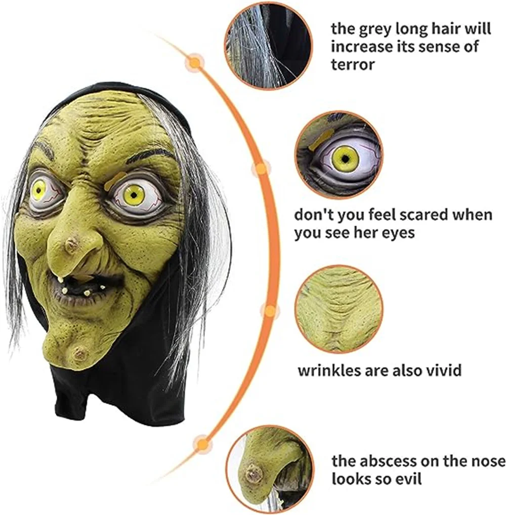 Creepy Halloween Mask Smiling Demons Horror Face Masks The Evil Cosplay Props Party Masquerade Halloween Mask Clothing Accessor