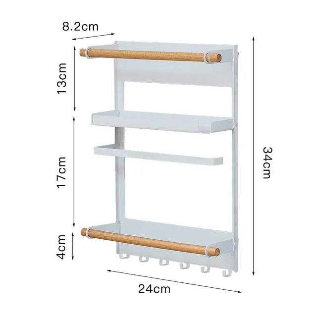 Estante magnético para nevera, soporte de toalla de papel, organizador de cocina, estante de almacenamiento de especias, accesorios de cocina - Image 5
