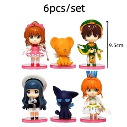 Card Captor Sakura Q Version Kawaii Action Figure Collectible Doll Ornaments - Gift Set (6pcs)