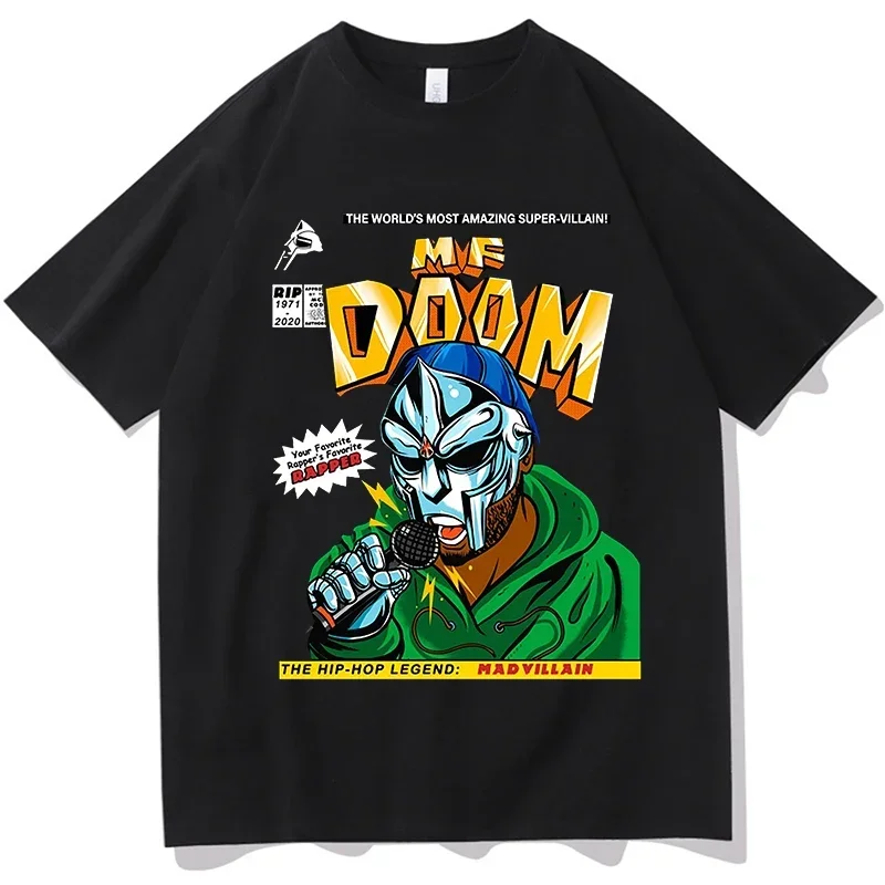 

Singer Mf Doom T Shirt Summer Fashion Men Casual Cotton White O-Neck Doom T-Shirt Male Harajuku Kawaii Tshirt Tees Shirts Tops