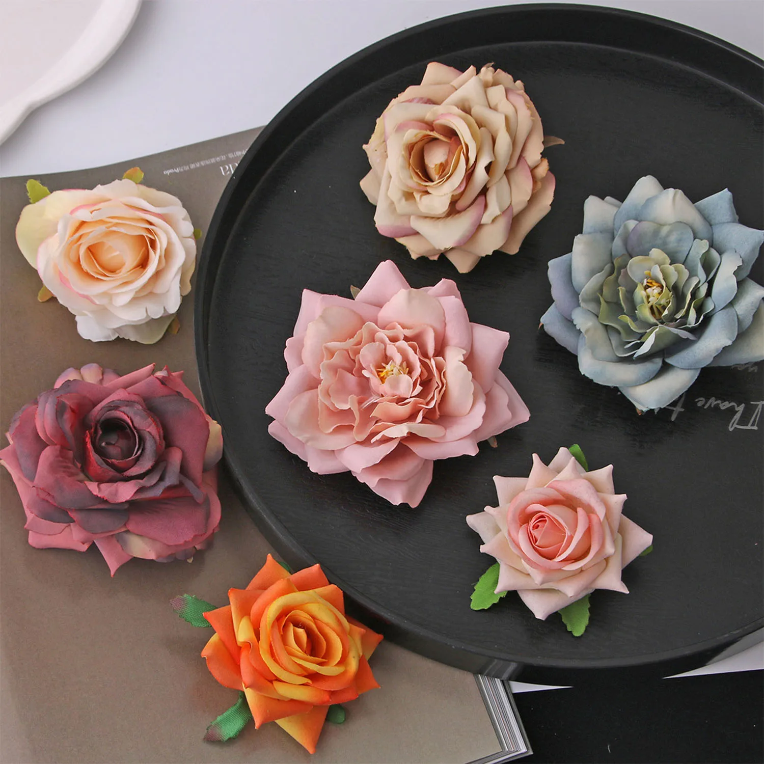 

1pcs Flower Hair Clips for Women Girls,Rose Flower Hair Clip Flower Brooch, Flower Hair Pin Hair Accessories