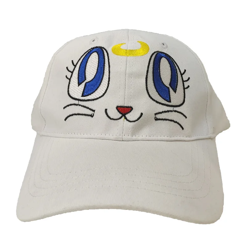 

Sailor Moon Luna Cat Cap Baseball Hat Comfortable Adjustable Women's Caps For Man Women Cartoon Cosplay Accessory