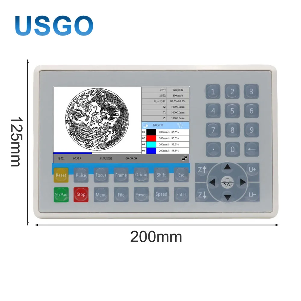 CO2 루이다 컨트롤러 RDC6445G/S RDC6442G/S 패널 CNC 레이저 조각 절단기 디스플레이용
