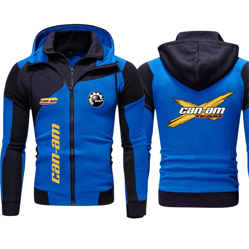 2024 New Windproof and Warm Double Zipper Men's Jacket BRP All Terrain Bike CAN-AM Logo Fashion Outdoor Cycling Jacket 3 S7c9198d048404c109f1f3a6d8da75c20Y