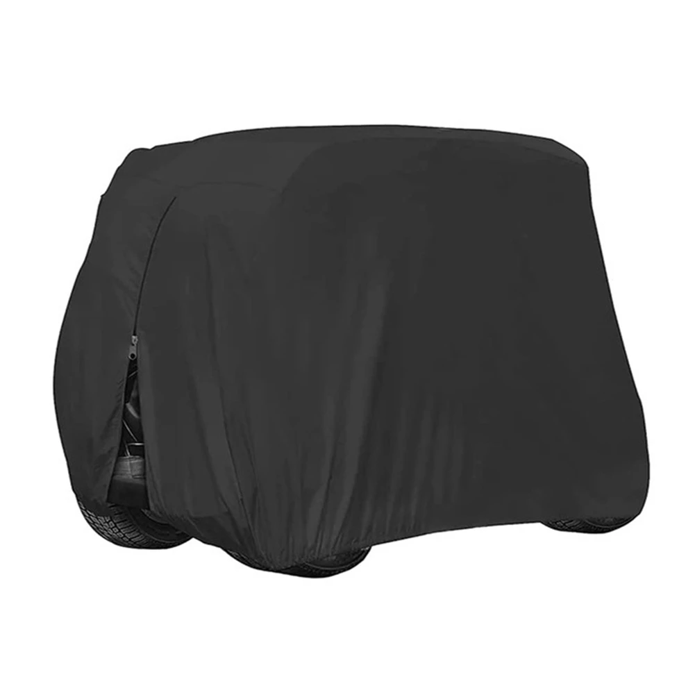 

210D Waterproof Sunproof Dustproof Rain Cover 2/4 Passenger Golf Cart Cover for EZGO, Club Car,Yamaha Golf Carts,M