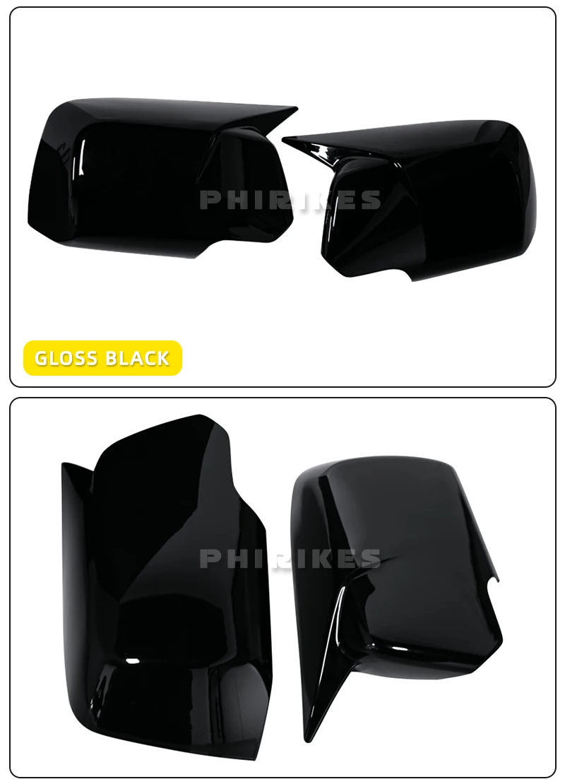 Hochwertige, strukturierte Rückspiegelabdeckungsaufkleber aus Kohlefaser für die Modelle BMW X3 E83 2003–2010 – Detail 5