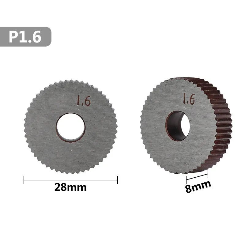 Knurling Tool Set HSS Straight Knurling Knife 1.6mm Inner Hole Embossing Wheel Straight Knurling Wheel Lathe Tools