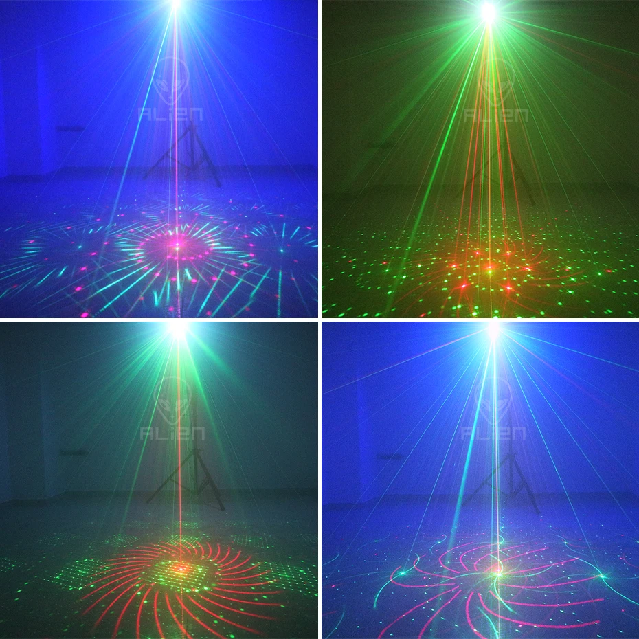 12V 9W Mini RGB LED Projektor DJ Disco Laser Beleuchtung Bühnenlicht Neu DHL 
