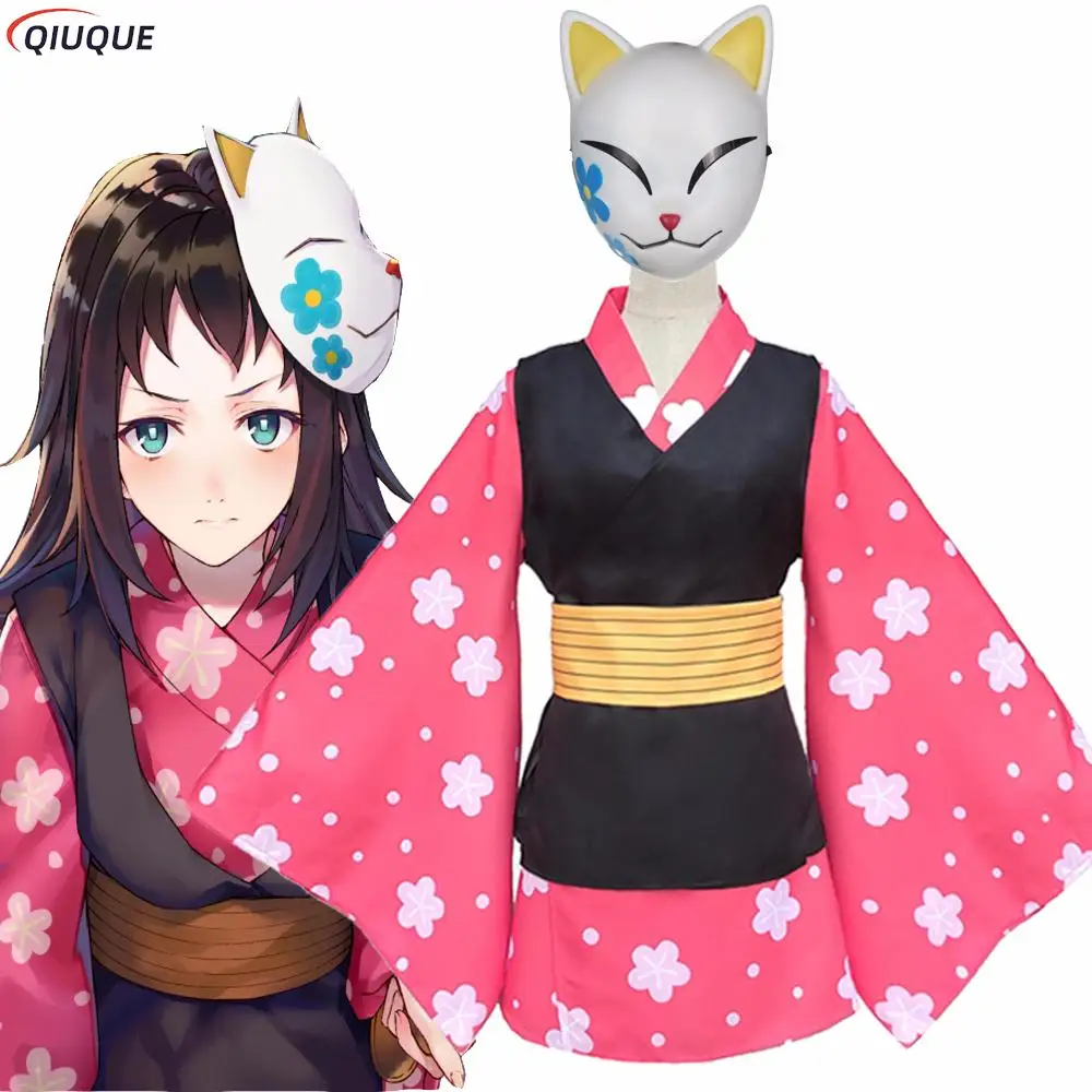 Anime Demon Slayer Kimetsu No Yaiba Makomo Volledige Set Cosplay Kostuum Vrouwen Heren Kimono Uniform Pvc Masker Pruik Halloween Party Suit Anime Demon Slayer Kimetsu No Yaiba Makomo Volledige Set Cosplay Kostuum Vrouwen Heren Kimono Uniform Pvc Masker Pruik Halloween Party Suit