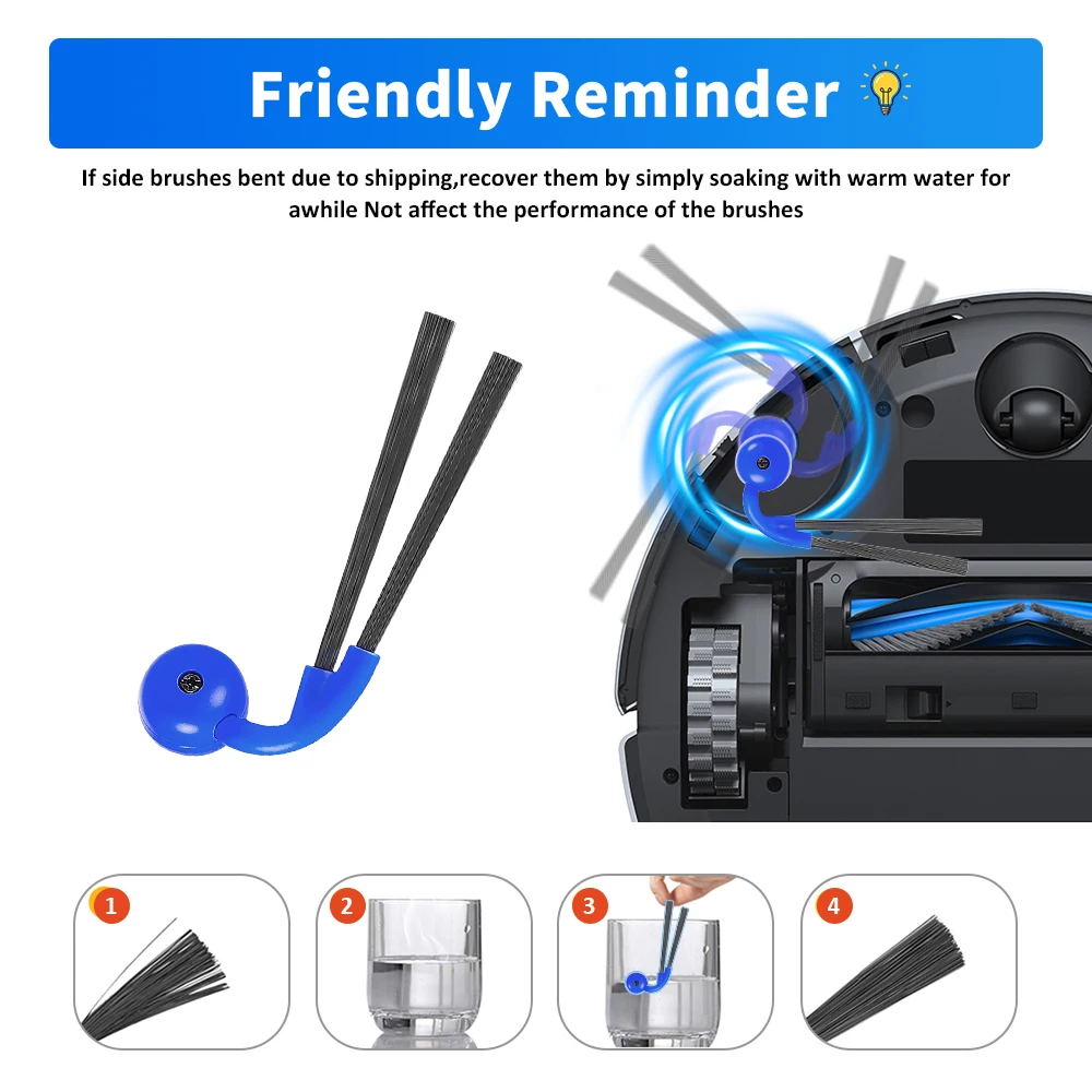 Filter Roller Mop Dust Bag Main Side Brush For ECOVACS X9 PRO OMNI T80S X11 PRO OMNI X11 Pro YEEDI S16 PLUS Vacuum Accessories
