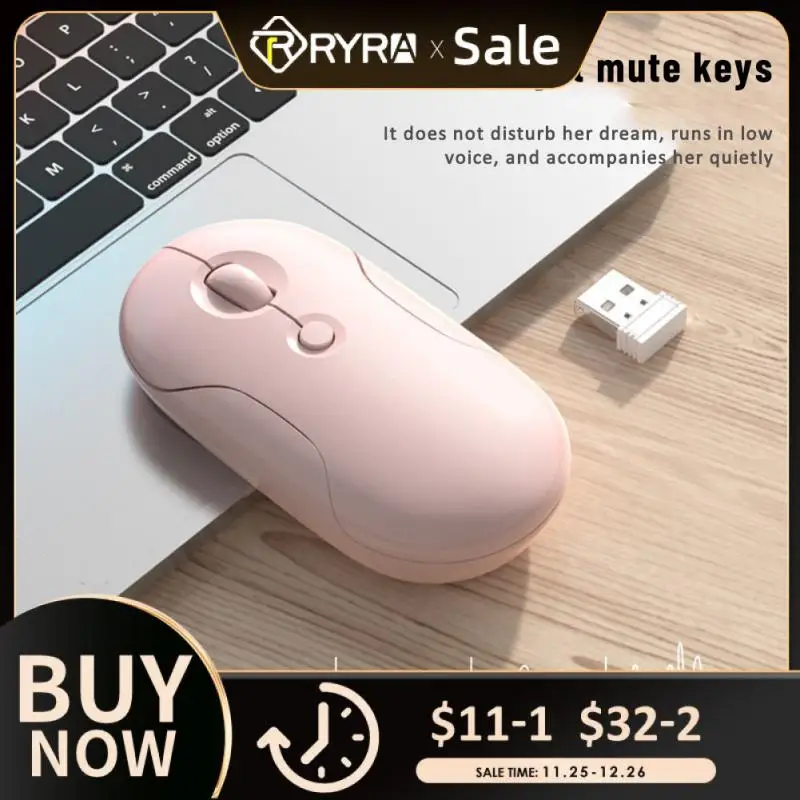 Ryra Pebble Wireless Mouse Bluetooth Dual Mode Ricaricabile Per Telefono Cellulare Apple Ipad Mini Mouse Portatile