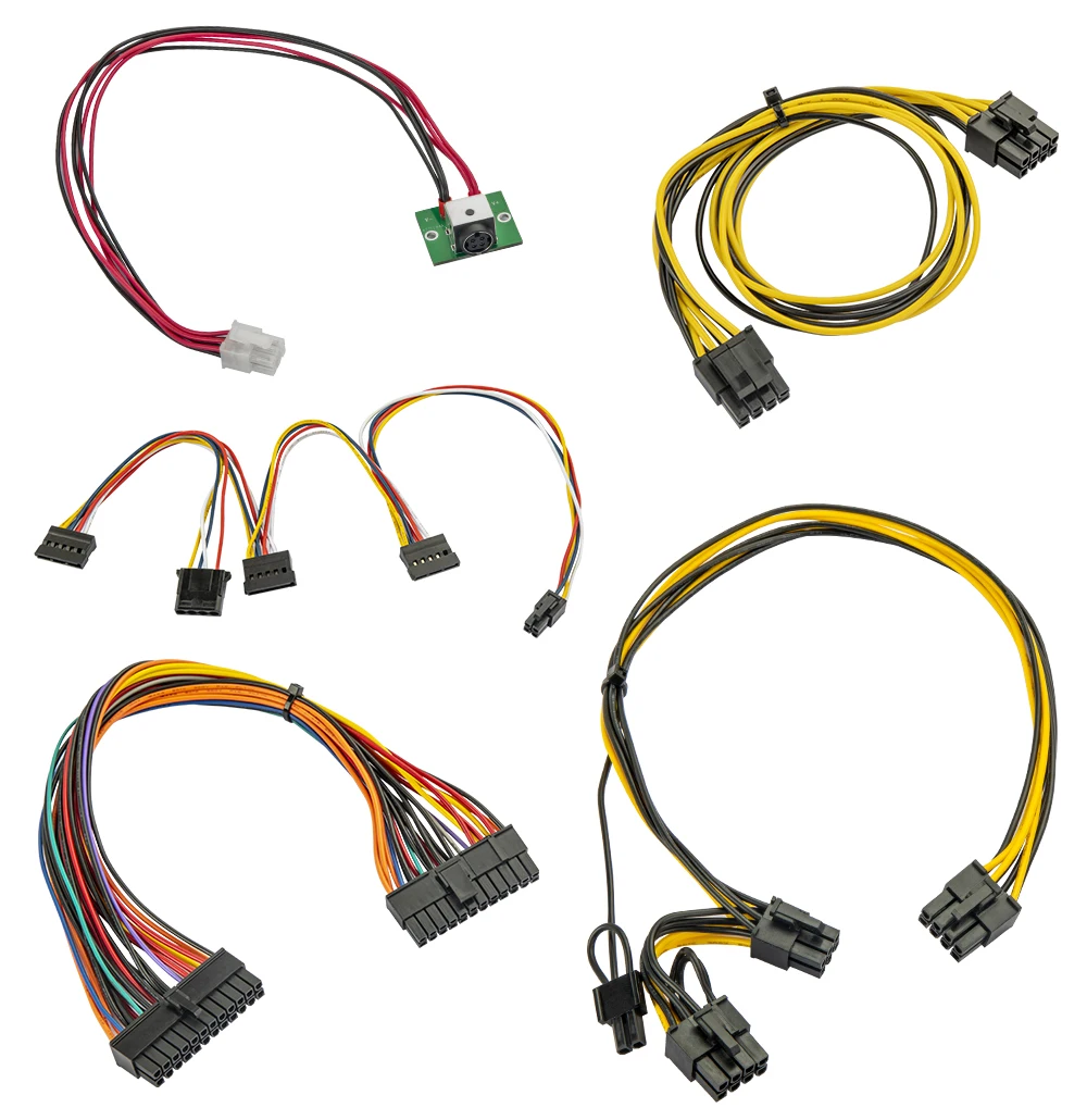 RGEEK 19V 300W DC ATX 피크 PSU 피코 ATX 24핀 미니 ITX DC-ATX PC 파워 서플라이 (컴퓨터용 8핀 CPU 및 3개의 SATA 포트 포함)