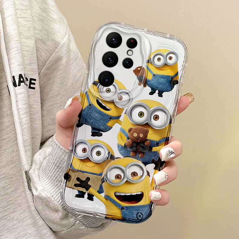 Cute M-Minions Cartoon Phone Case for Samsung Galaxy A35 A34 A33