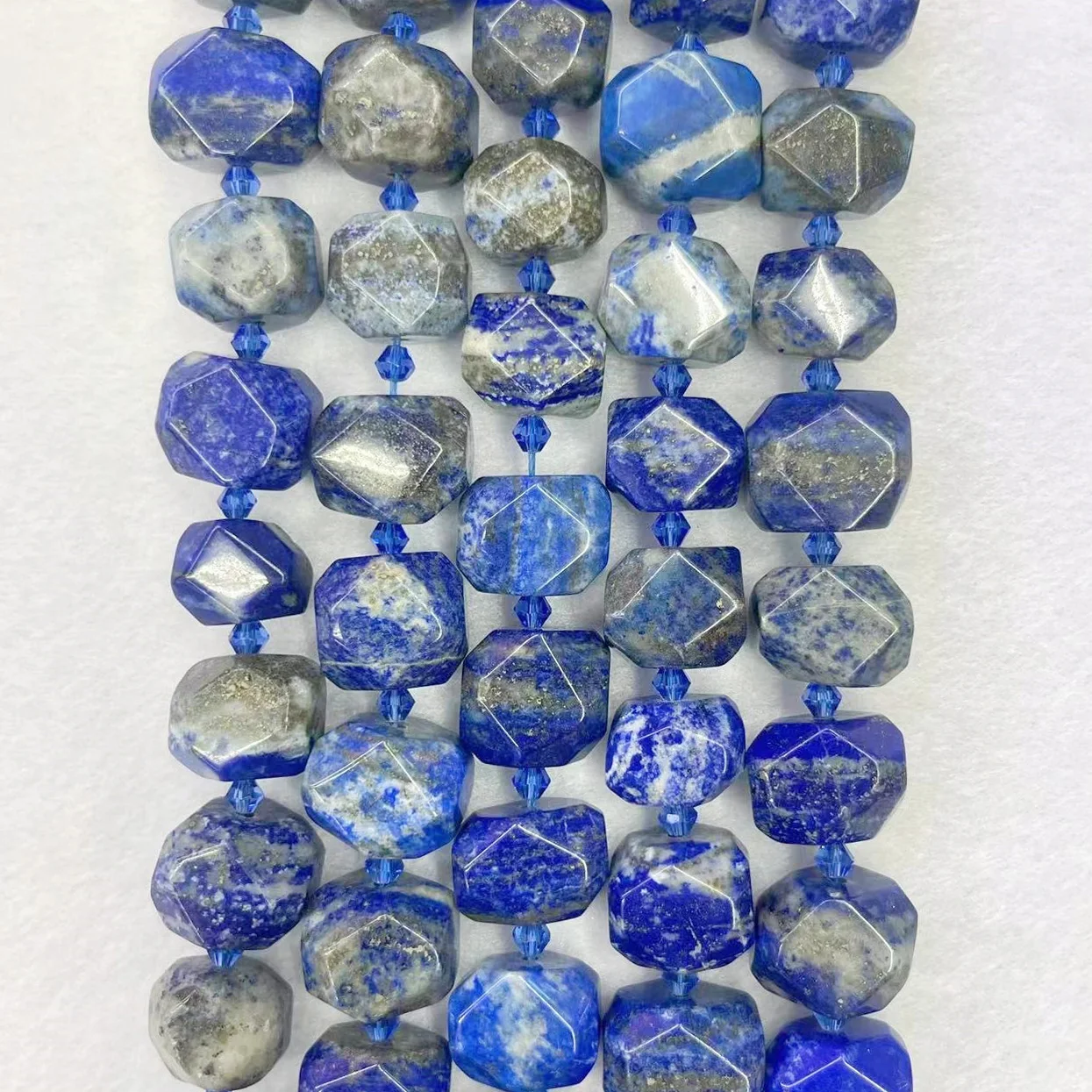 Top Grade Natural Lapis Lazuli Stone Beads Section Irregular Shape Blue Lazurite Nugget Beads Raw Ore Gem For DIY Jewelry Making