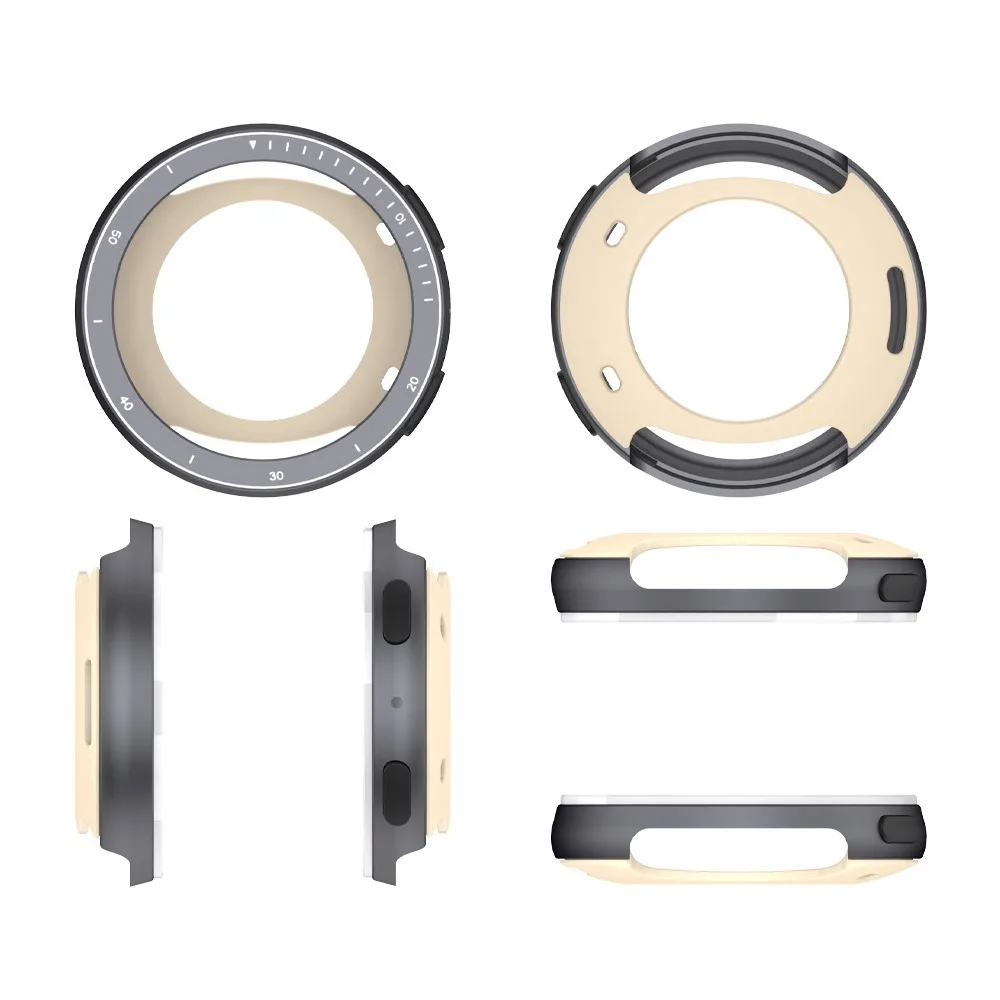 Enhanced Metal Watch Bezel with Anti-Scratch Shockproof Protective Screen
