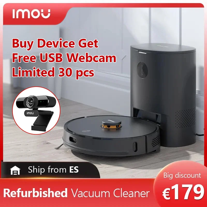 [Prodotti Ricondizionati] Imou Robot Aspirapolvere Vuoto Robot Spazzatrice Aspiratore Friegasuelos Elettrodomestico