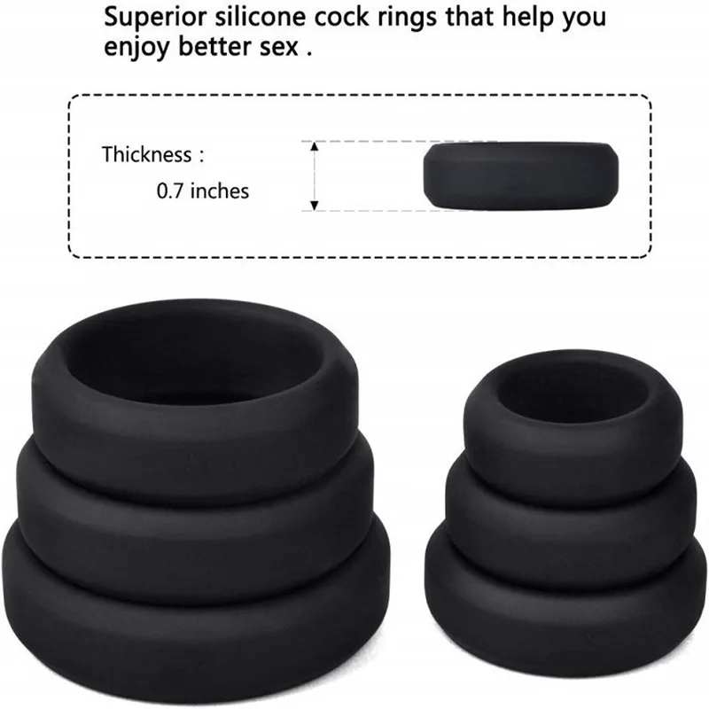 Penis Ring Silicone Semen Lock Ring Enhance Erection Delay Ejaculation Cockring Sex Toys for Men Foreskin Cock Ring Adult Shop
