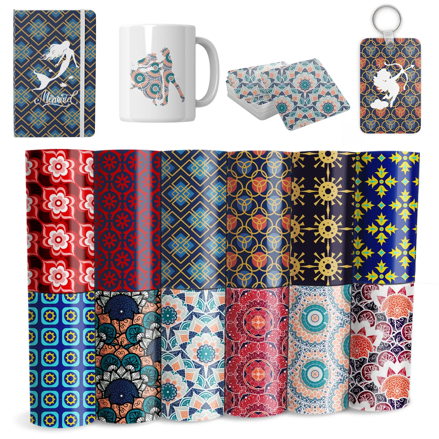 Lucky Goddness Cartoon Infusible Transfer Ink 12X12 "Rainbow Sublimation Transfer Paper Cricut Mug Press Transfer Per T-Shirt