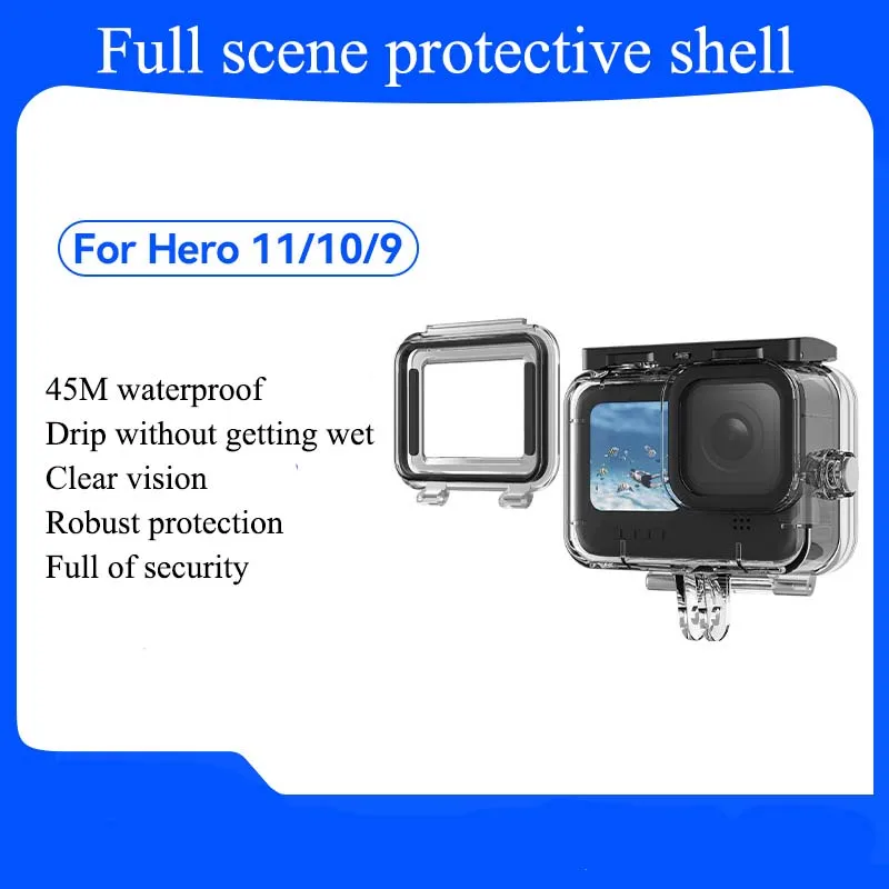 Action Camera Waterproof Case Shell Full Scene Antifog Underwater