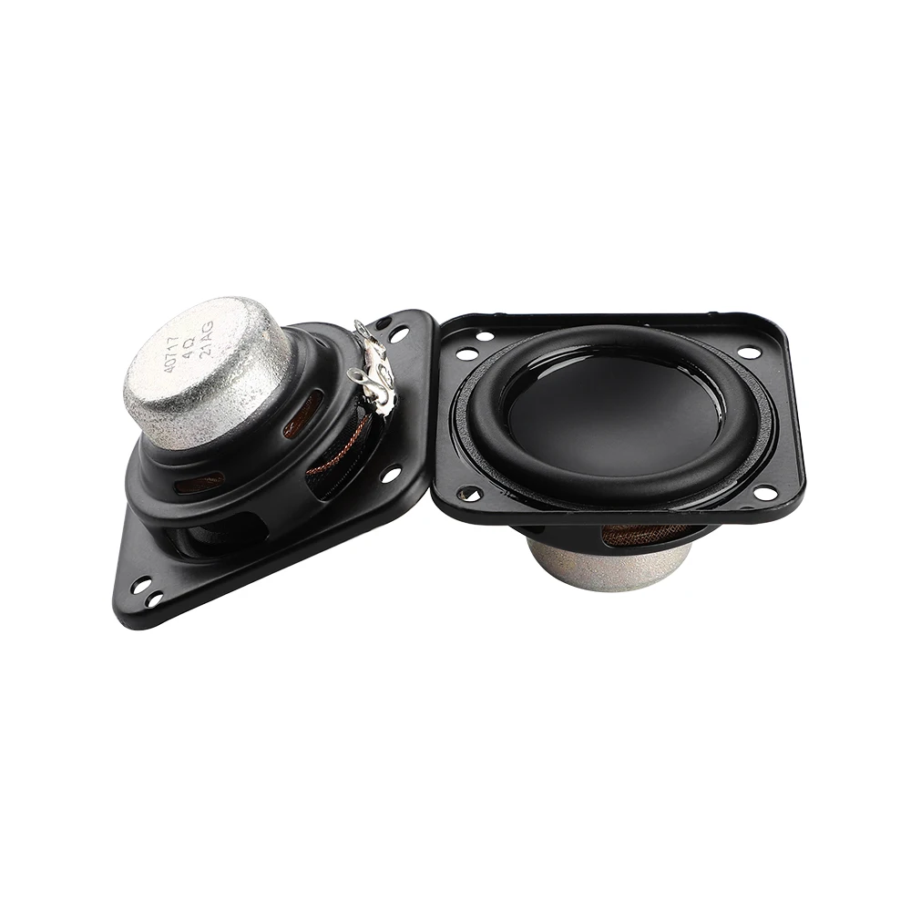 AIYIMA 2 Pcs 4 Ohm 15W Speaker 1.75 Inch Full Range Waterproof Basin Square DIY Multimedia BT Square Loudspeaker Home Theater