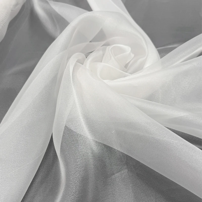 Elegant Purple Matte Organza Bridal Fabric – 150cm Wide Sheer Material for Gowns and Wedding Decor