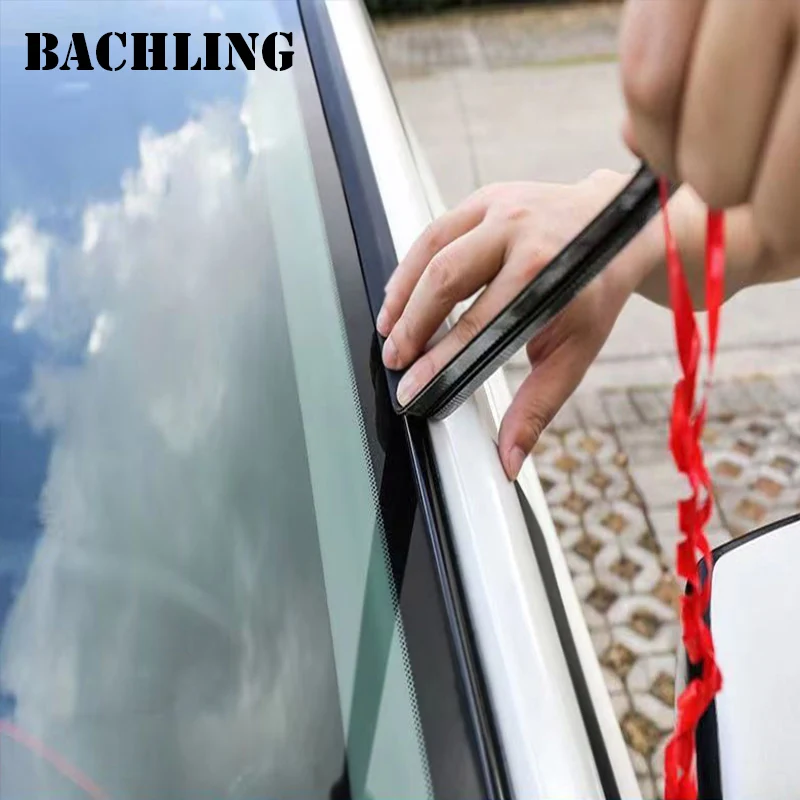 Car Strip 14/19mm Auto Window Edge Windshield Rubber Seals Universal Roof Protector Seal Cars Sealing Accessories
