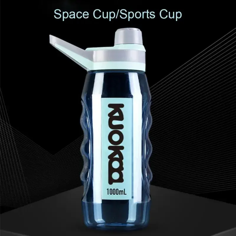 Leak Proof Water Cup Environmentally Plastic Water Bottles Sports Bottle 1/1.5L Large Capacity Travel Bottle Flip