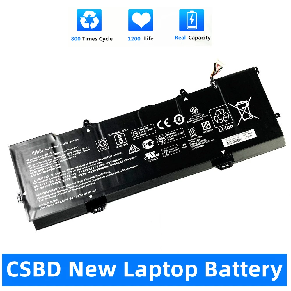 

CSBD New YB06XL 928427-271 HSTNN-DB8H HSTNN-DB8V Laptop Battery For HP Spectre X360 15-CH000NO CH004NB CH011DX CH006NG