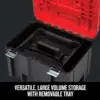VERSASTACK Deep Tool Box, Lockable, 17-in. (CMST17825) Bi-material Handle on Top of Each Unit for Easy and Comfortable Lifting 4