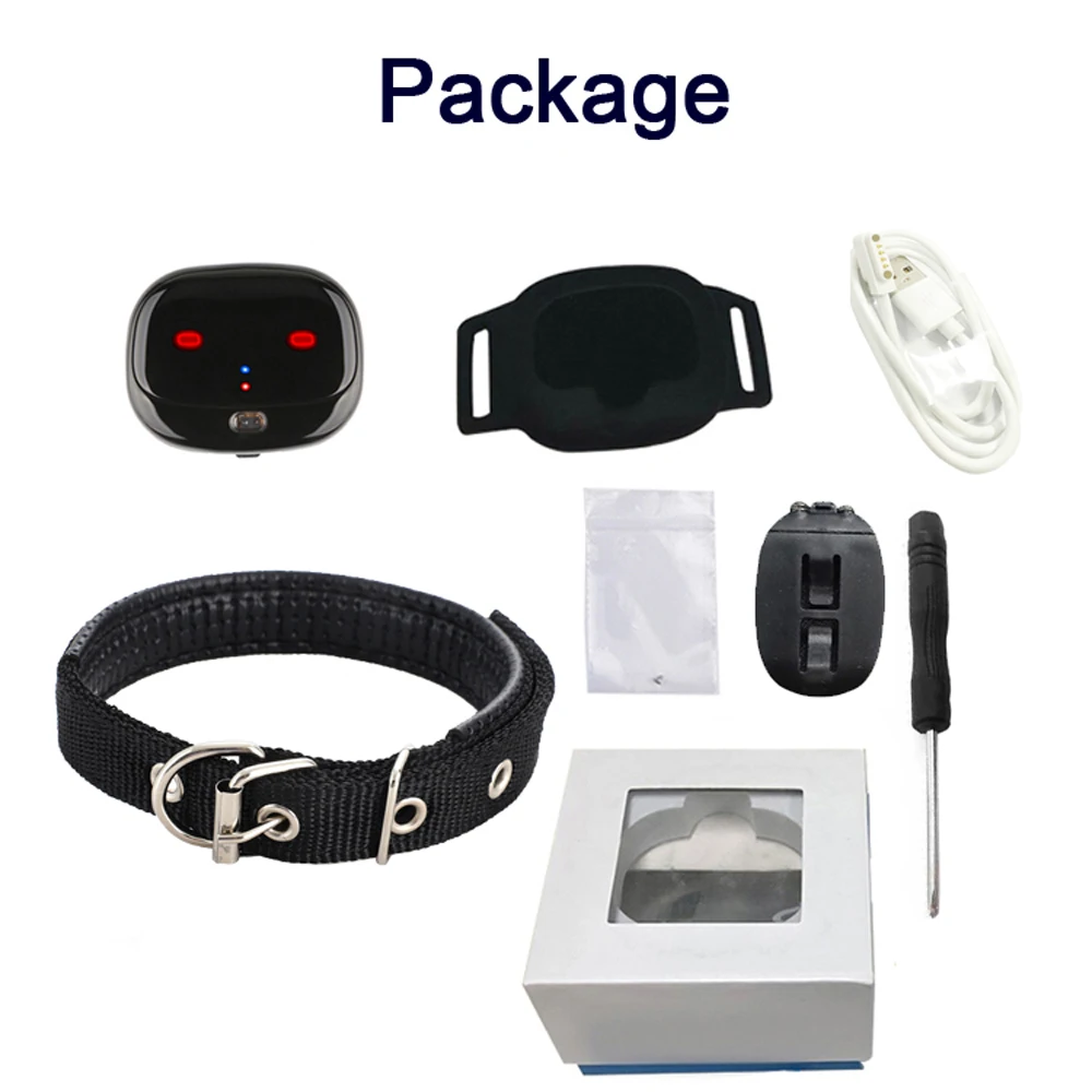 Mini 4G Pet GPS Tracker gps tracker Waterproof Dog GPS Collar With Dazzle Lights Animal Locator Support Geo-Fence Low Battery Alarm WIFI