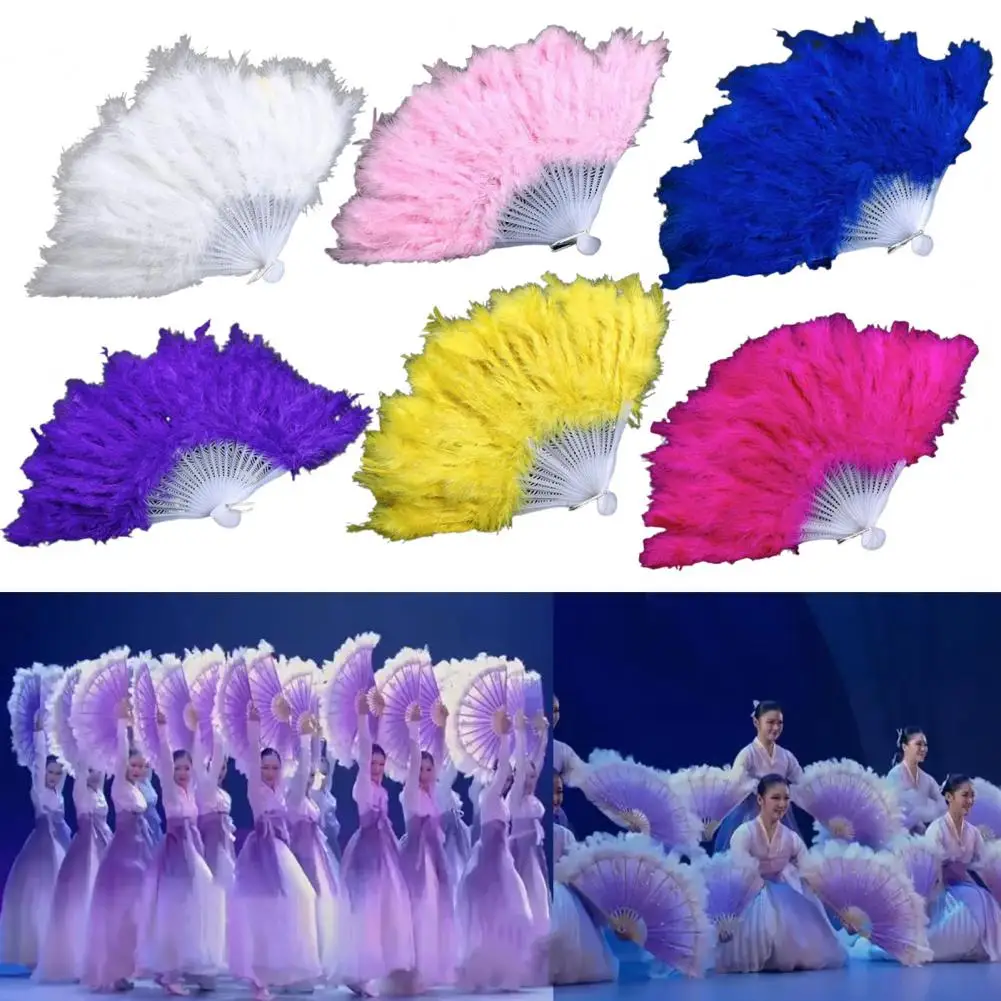 Hand Fan Wedding Feather Fan Bride Handheld Non-Folding Fans Cool Fans Wedding Photo Shooting Pose Home Decoration Prop
