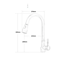 ก๊อกน้ํา กระจกห้องน้ําแบบดึงออก ตู้ห้องน้ําแบบย้อนยุค กระจกเต็มห้องครัว ก๊อกน้ําอ่างอาบน้ําล้างผัก 6