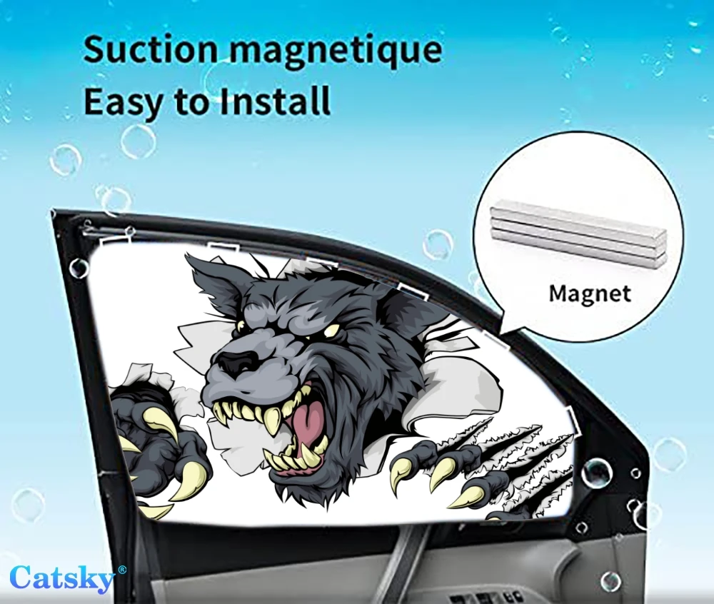 

4 Pieces Privacy Car Window Sun Shades Magnetic Blackout Car Window Covers Car Curtains Car Window Sun Shades Covers Auto