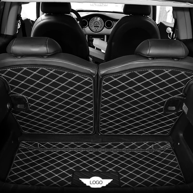 

for BMW Mini Cooper R50 R52 R53 Custom Trunk Liner Cargo Mats Car Trunk Mats All Weather Full Coverage Protective Black White