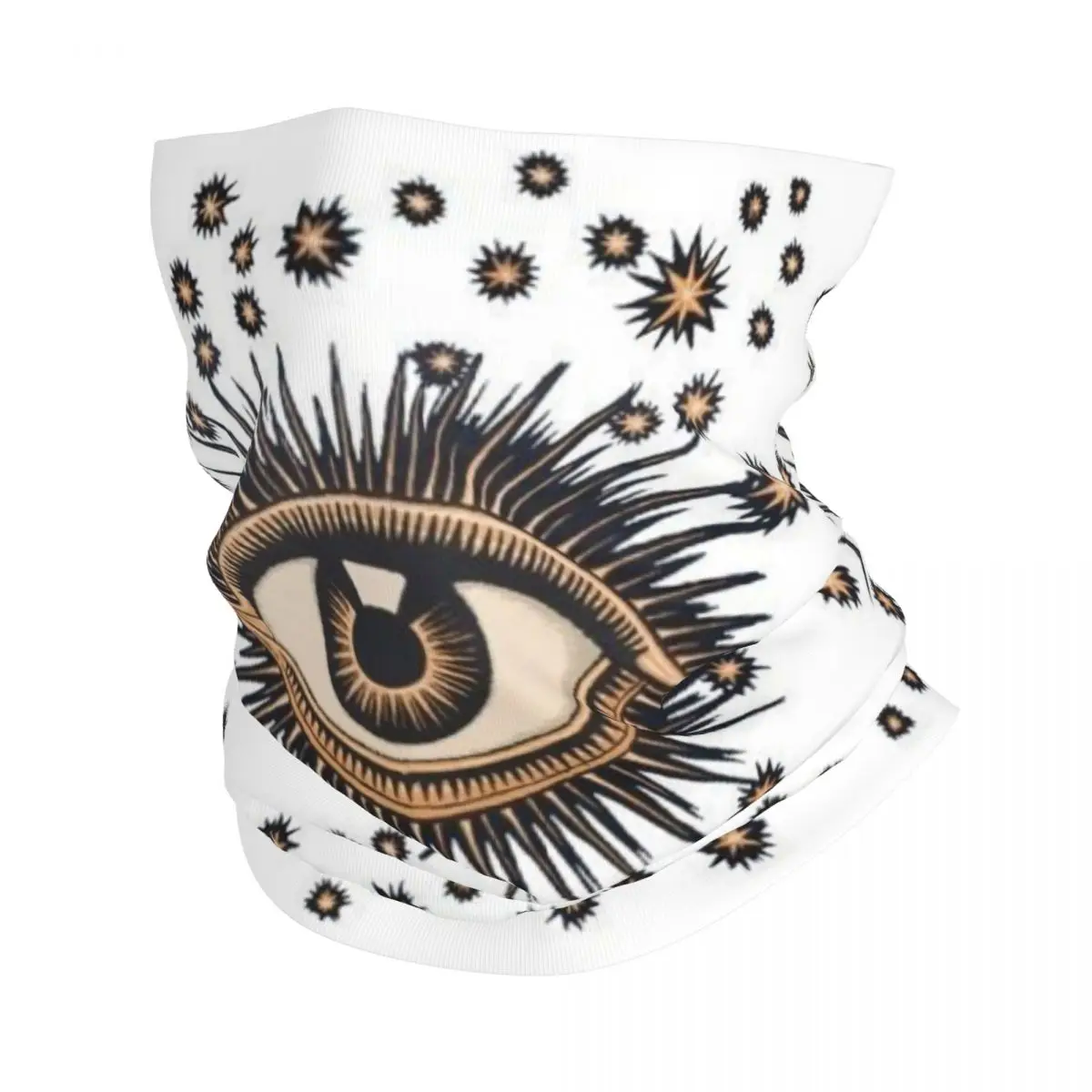 

Vintage Mystic Eye Winter Headband Neck Warmer Men Women Hiking Running Tube Scarf Spiritual Amulet Face Bandana Gaiter
