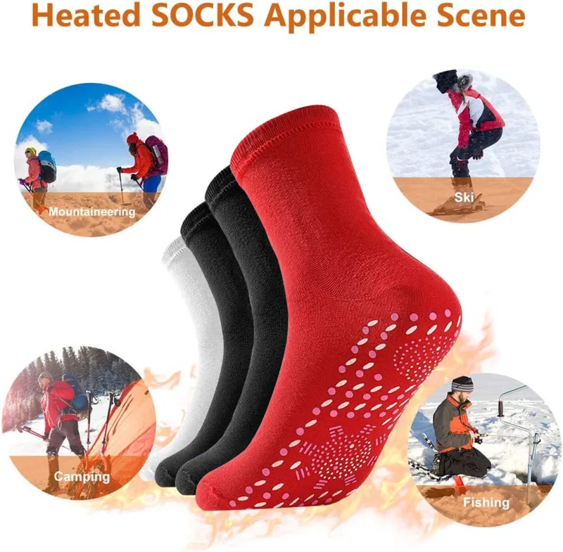 

2 Pair Tourmaline Slimming Health Sock Self Heating SocksMagnetic Self-Heating SocksFoot Massage Thermotherapeutic Sock 2023 New