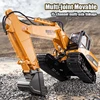 Huina 1535 1/14 Rc Excavator Remote Control  Truck Toy Excavator with Lights RC Trucks Tractor Model Engineering Car Toys Boys 2