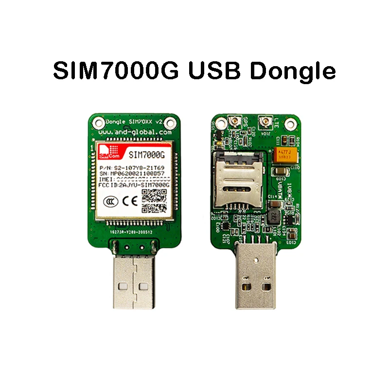

SIMCOM SIM7000G USB-ключ LTE Cat-M NB-IoT четырехдиапазонный GPRS/EDGE-модуль