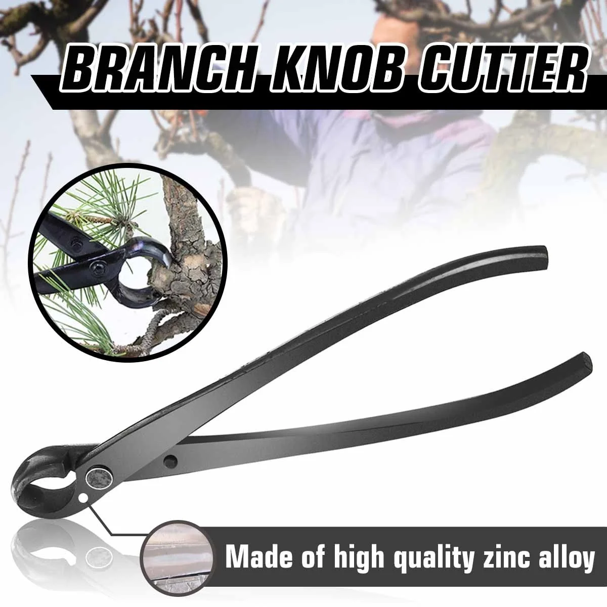 210mm Round Edge Concave Knob Branch Cutter Garden Bonsai Tools Shears Scissors 